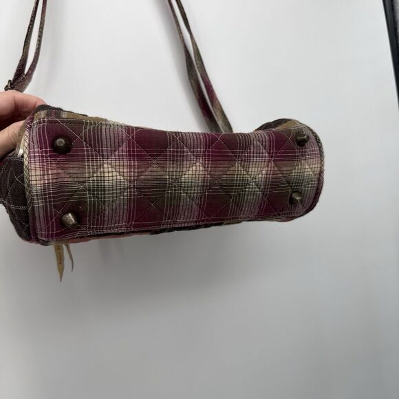 Bella Taylor Cotton Quilted Patchwork Plaid Shoulder Bag Fabric Country - Picture 4 of 11